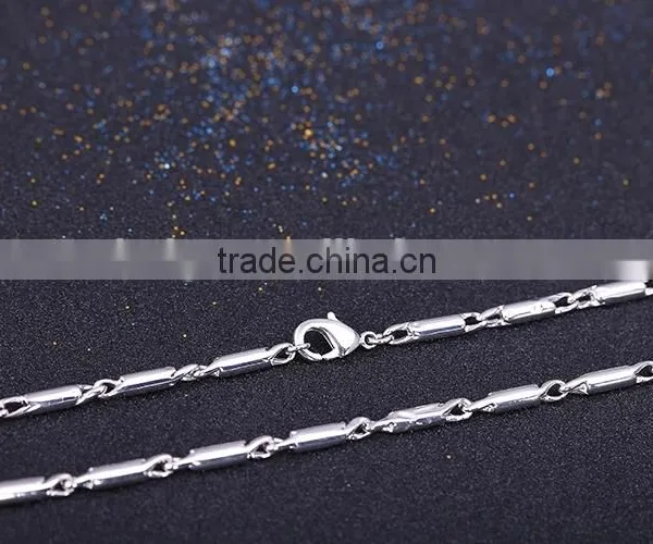 Good Selling Fashion Jewelry High Quality Rhodium Plated Chain Necklace photo-4