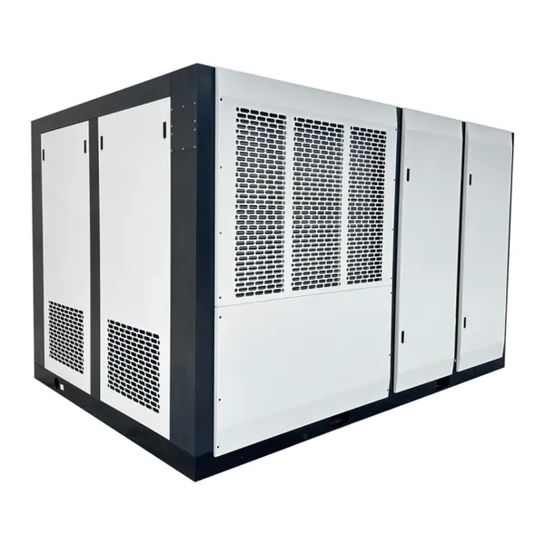 75HP Energy-Saving Screw Air Compressor with PLC Control Panel