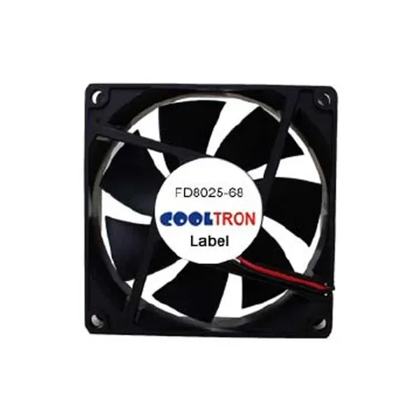 Cooltron 80 мм 24В DC вентилятор для промышленного охлаждения с двумя шариковыми подшипниками и тихой работой