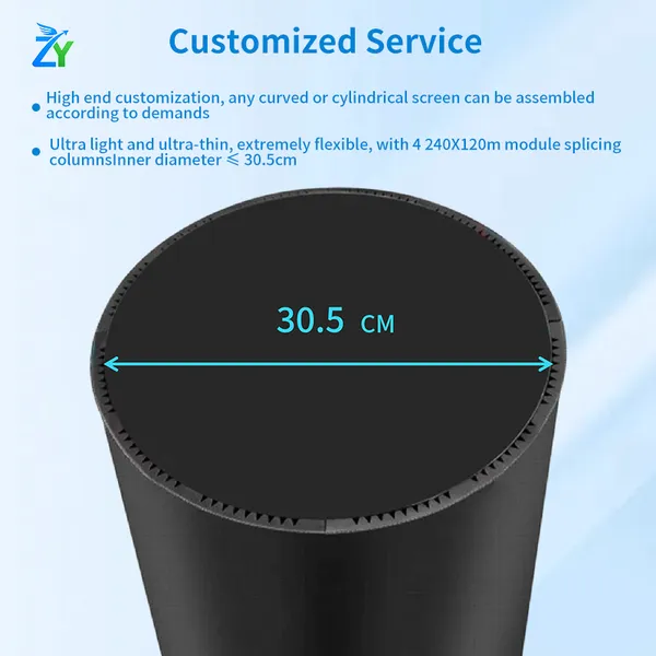 Flexible Soft Magnet Front Service P1.8 P2 P3 P4 Module for LED Display Screen Video Wall Pantalla Cylinder Panel Poster Banner photo-5