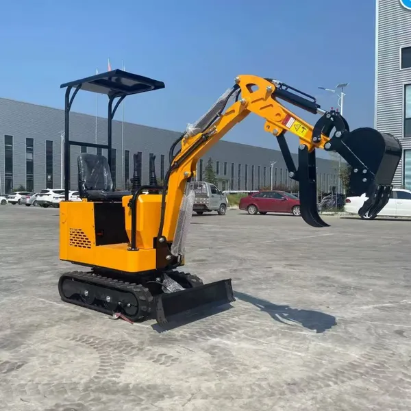 Compact 0.8T Mini Excavator With Blade and Rubber Tracks for Tight Space Operations photo-3