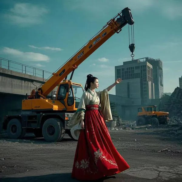Haililu Crane Rental, 3-ton Forklift Rental, Truck-mounted Crane Arranged Proximally and Available on Call