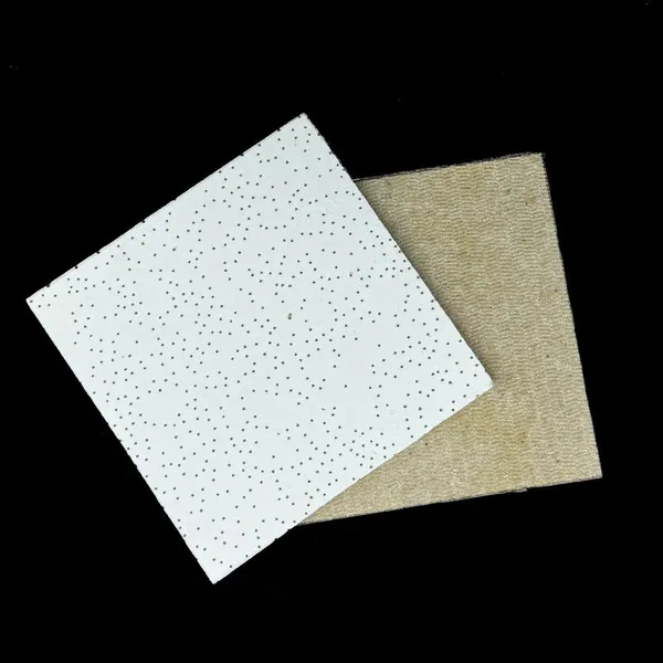 Standard Compliant Mineral Fiber Board 600x600mm 12mm for Office Building Ceiling photo-3