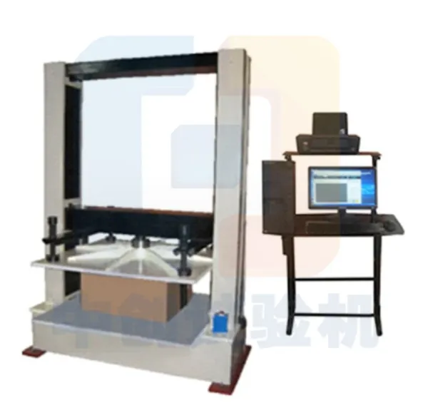 Тестер на сжатие картонных коробок, стандарта ASTM D642 ISO 12048, для теста на сопротивление сжатию (BCT) и на штабелирование гофрированных коробок, емкость 10KN 50KN