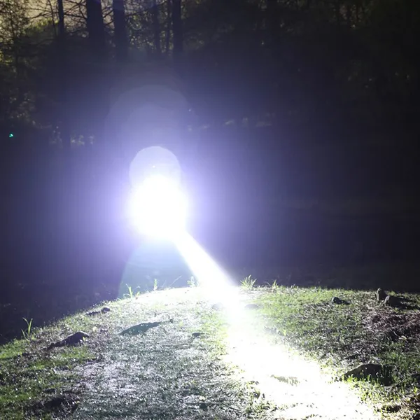 Wholesale Zoomable Rechargeable LED Headlamp With Power Bank Motion Sensor 900LM Bright 90° Adjustable Head Torch for Outdoor Camping Hunting photo-2