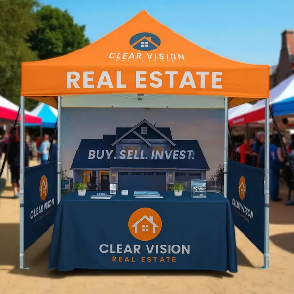 Custom Canopy Tents 10x10 ft Tradeshow Display Canopy Aluminum Tent Full Color Printed Kits