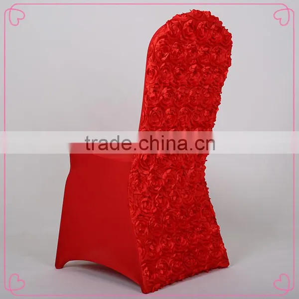Rosette Spandex Chair Cover for Wedding and Party photo-5
