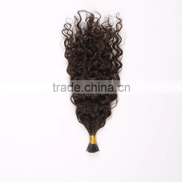 Remy Wavy Curly i Tip Top Quality Pre Bonded Hair Extensions Supplier's Choice photo-6