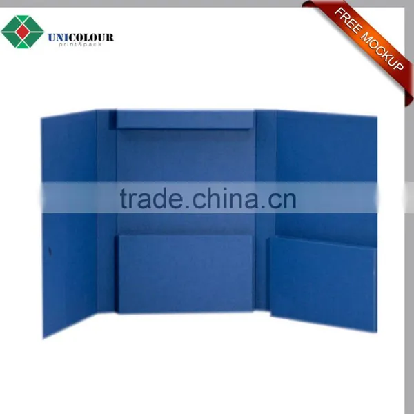 Durable Cardboard Certificate Holder File Folder in Black Color photo-3