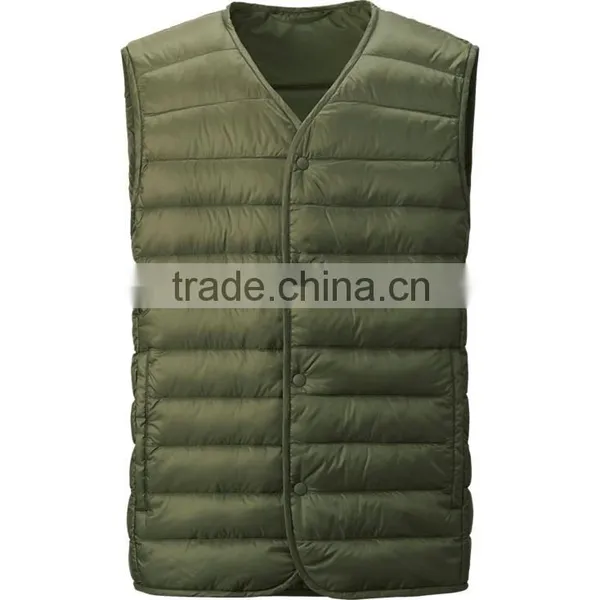 Fashion v Neck Winter Wholesale 100% Polyester Men's Slimming Vest Custom