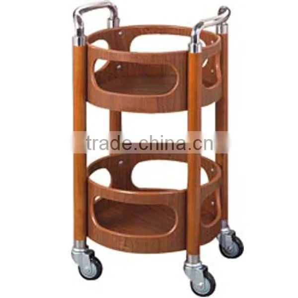 Round Wooden Tea Trolley photo-2