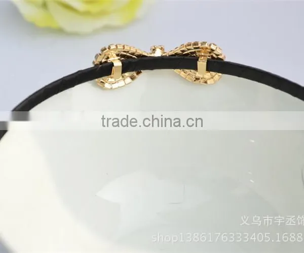 Lady Hairband Headband Hair Accessory Knotbow Crystal Metal Hair Band photo-6