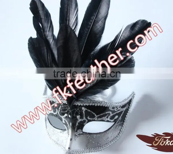 Wholesale Carnival Dance Goose Feather Party Mask For Female photo-3