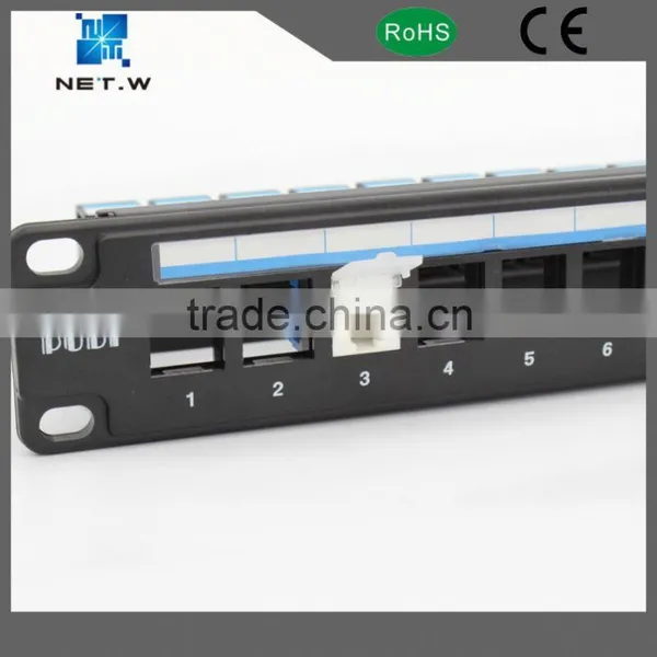Fixed Unloaded 19" 24 Ports Blank Patch Panels photo-3