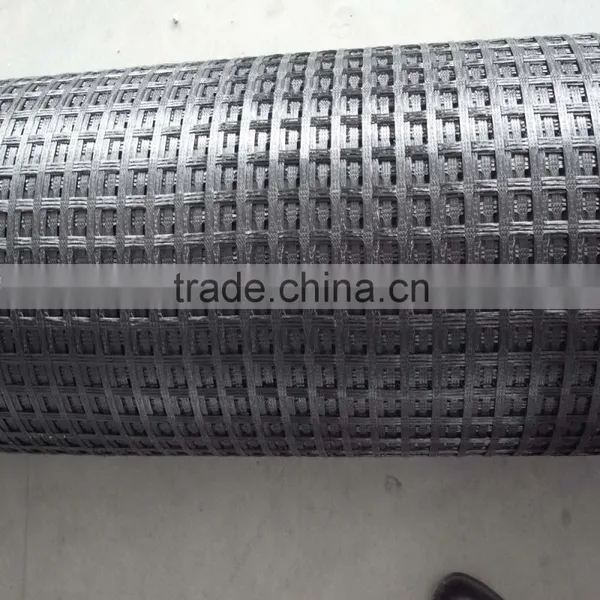 600-600KN/M Drainage Protection Kintted Polyester Geogrid photo-5