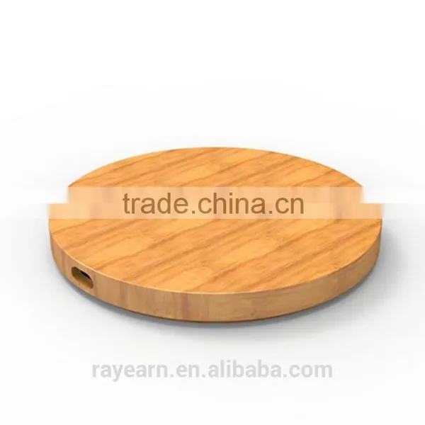 Bamboo Qi Wireless Phone Charging Pad Compatible With Samsung Galaxy S7, S7 Edge, Qi Compatible Charging Receivers photo-3