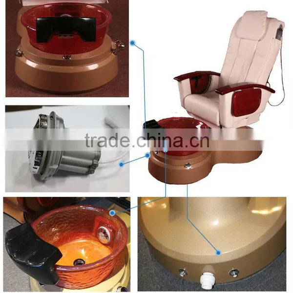 Beauty Salon FRP Basin Red Chair photo-3
