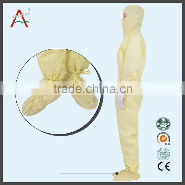 LABY-013-4-505 White S/M/L/XL/XXL Antistaic Washable Coveralls With Cap for Cleanroom Esd Garment Ebola photo-6