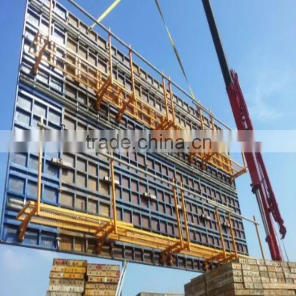 Steel frame wall formwork