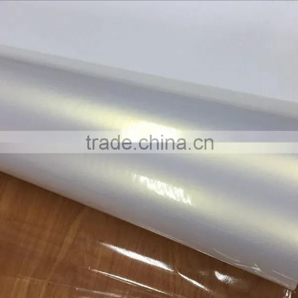 White Pearl Chameleon Sticker for Car Wrapping With Size:1.52*20m/roll photo-5