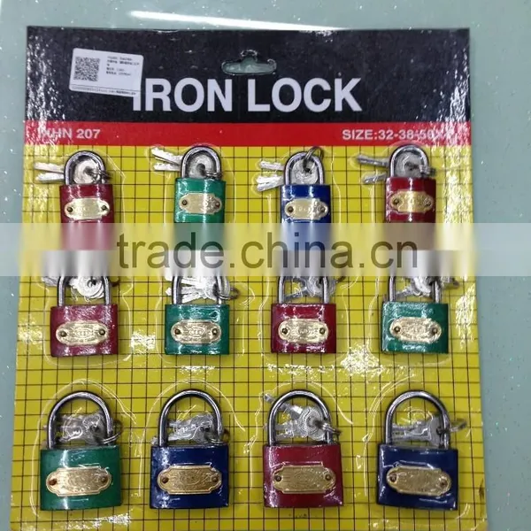 12pcs Color Iron Padlock photo-2