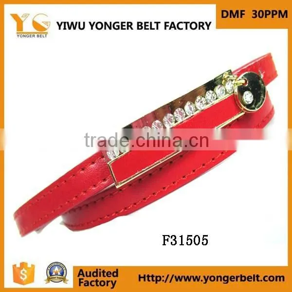 New Summer Girls Rhinestone Skinny Girls Latest Design Casual Garment Belt photo-2