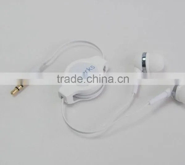 Factory Price In-ear Earphone With Retractable Cable photo-4