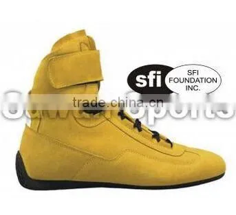 Hot Sale Yellow Color Nomex Racing Shoes