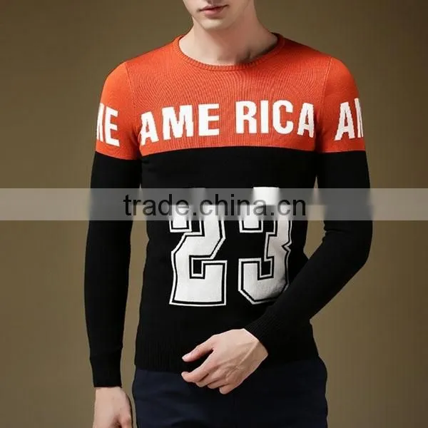 The New 2015 Korean Version Autumn Men Sweater for Digital Design Tight Sweater photo-5