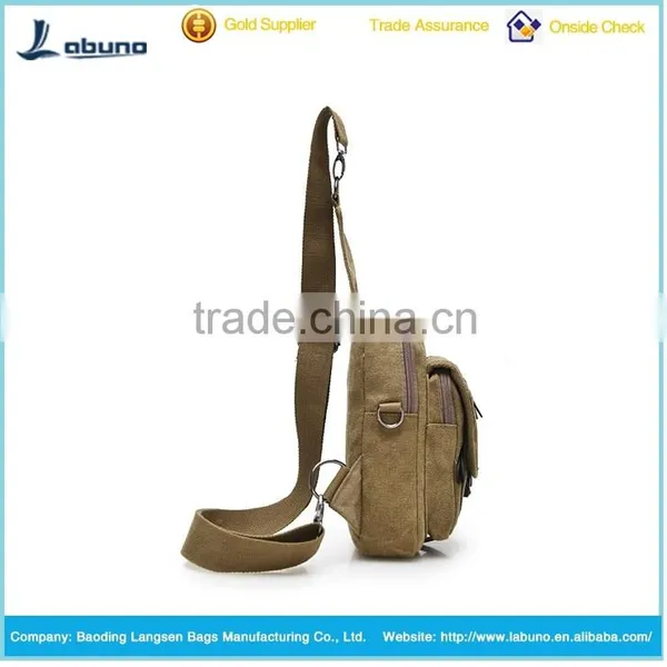 Cheap Fashion Canvas Chest Bag for Young Men photo-3