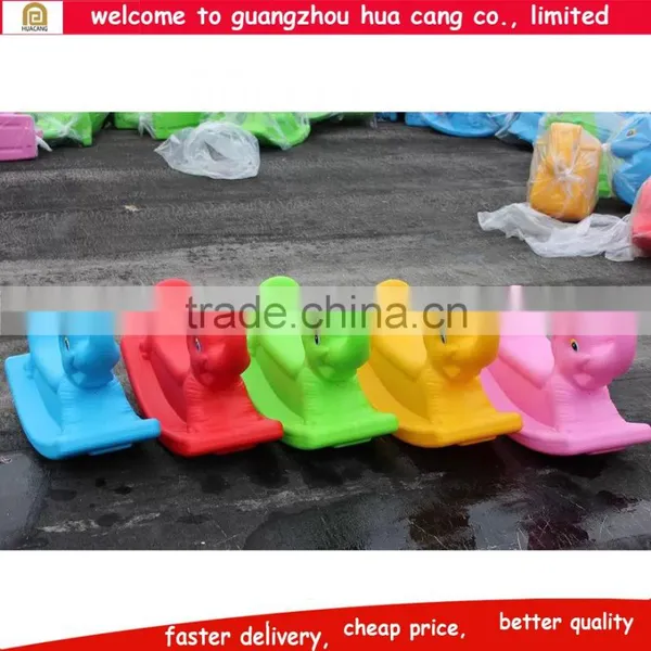 Cheap Price Rocking Horse Kindergarten Platic Toy Horse, Plastic Spring Rocking Horse photo-3