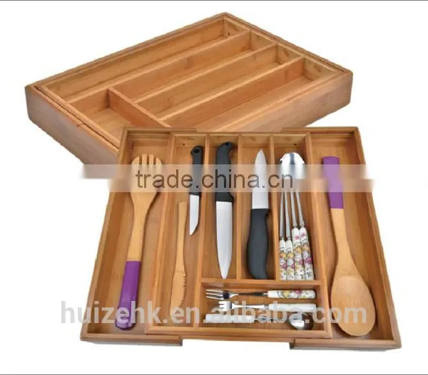 Bamboo Cutlery Tray photo-3