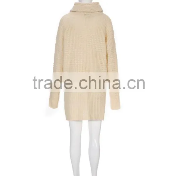 Fashion High Collar Pull Over Tops Sweater photo-2