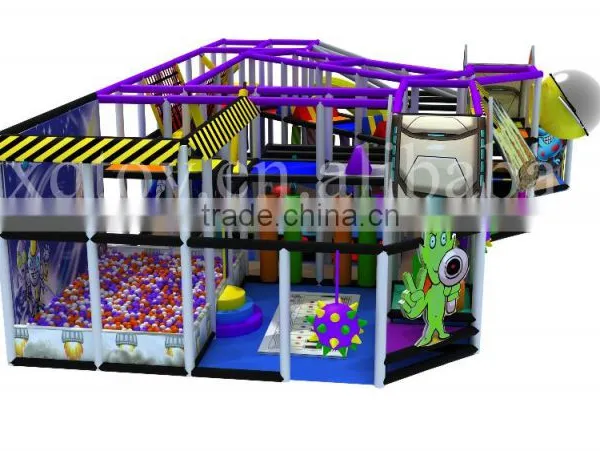 Customized Size Space Theme Kids Indoor Playground With Slides and Ball Pit photo-3
