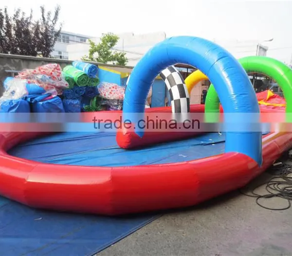 Lanqu Inflatable Race Kart Zorb Ball Track Race Track photo-2