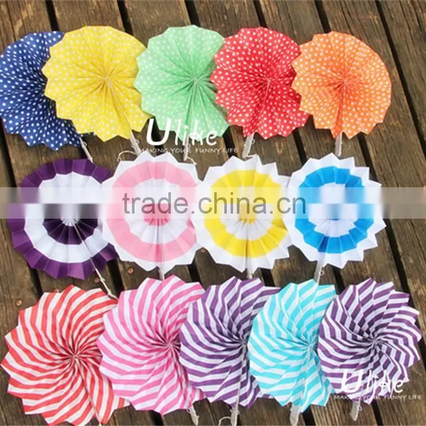 Popular Tissue Paper Fans Ceiling Decoration For Parties Elegant Party Decoration photo-5