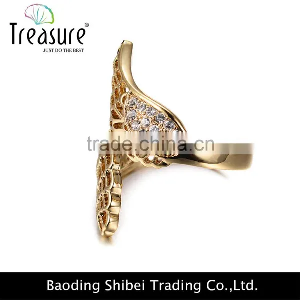 Gemstone Jewelry Swing Shape Diamond Rings Jewelry Men's Ring Golden photo-4