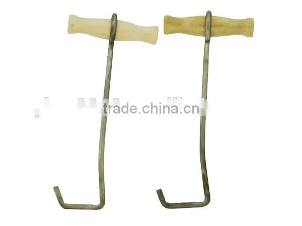 Boot Hook With Wooden Handle