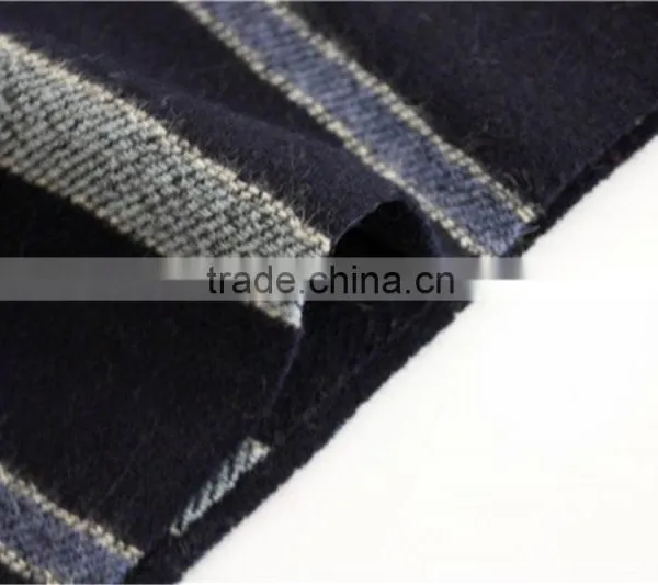 Yarn Dyed Split Joint Wool Scarf With Fringe photo-5