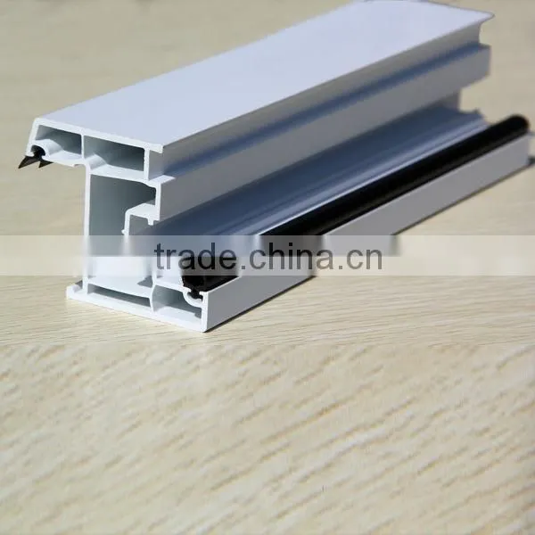 60 mm Series UPVC Plastic Extrusion Profile White BD Plastic Extruded Plastic Inswing Sash Profile photo-2