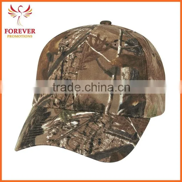 Custom Logo Print Camouflage Cotton Oak Tree Real Tree Baseball Cap Hat photo-4