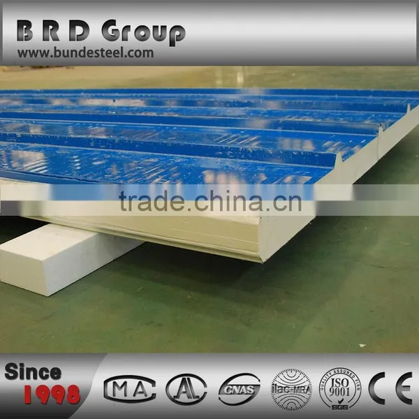 Corrugated High Quality Exterior Polyurethane Sandwich Roof Panel photo-6