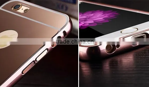 Gold Luxury for Iphone 6/5/5s/5cAluminum Metal Case Acrylic Back Aluminum Bumper photo-3