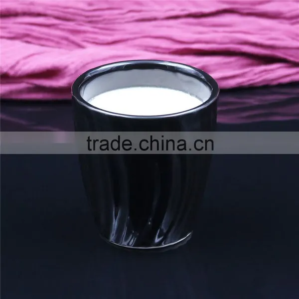 Christmas Home Decortaion Black Ceramic Soy Wax Scented Candle