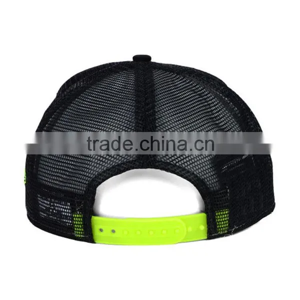 Flat Brim Cheap Custom Wholesale Simple Mesh Snapback Cap photo-3