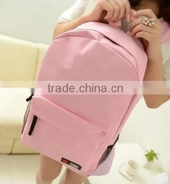 2016 Hot new products Solid Color School backpack/laptop backpack