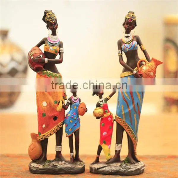 Unique Africa Figurine Mother and Baby Figurine for Home Decoration photo-4