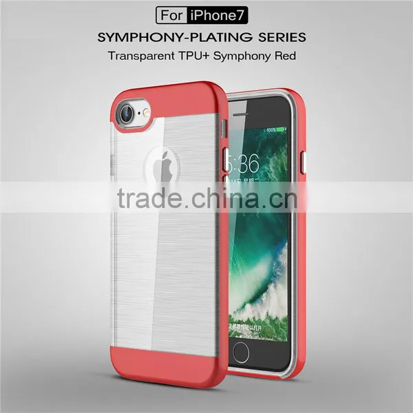 2016 NEWEST Manufacturer Direct Ultra-slim Case for IPhone 7 7plus Case Transparent TPU Case PC Plating Bumper Cover photo-5
