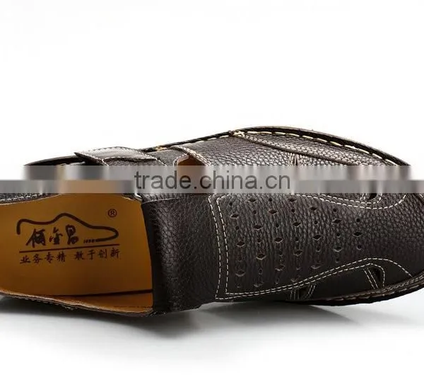 Italian Brand Mens Leather Sandals With Cheap Price photo-3