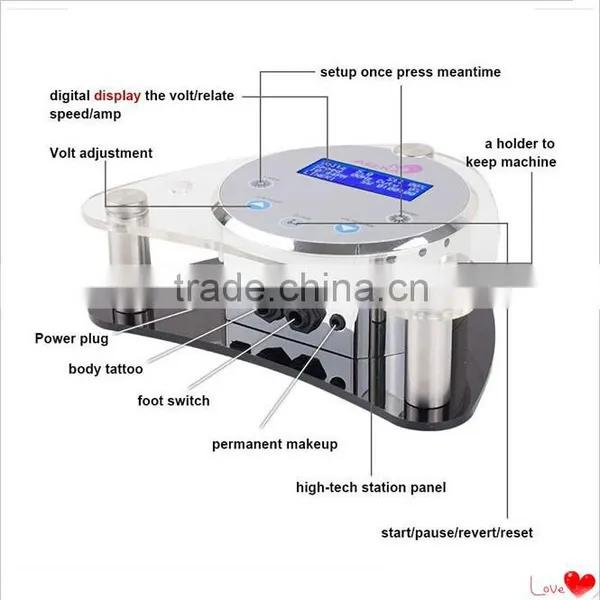 Acrylic Lcd Tattoo Machine,Semi Permanent MakeUp Power Device,Top Quality Permanent Makeup Machine Power Supply photo-2